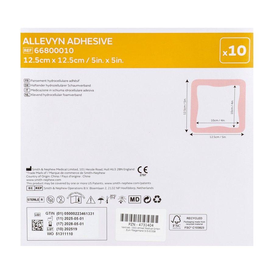 Allevyn Pansement Adhesive Hydrocel. 12,5x12,5cm 10 66800010  -  Smith Nephew