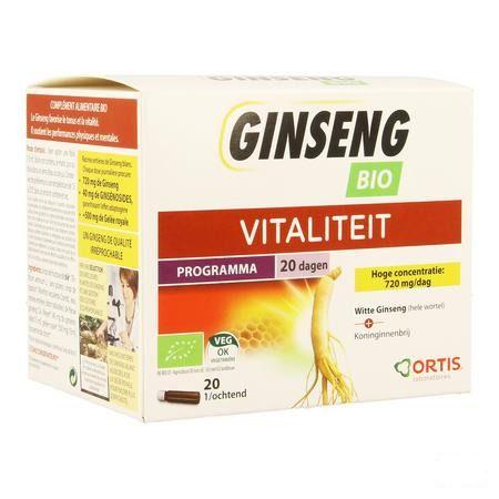 Ortis Ginseng Bio 20x15 ml  -  Ortis