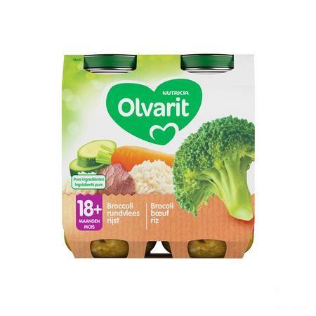 Olvarit Broccoli Rundsvlees Rijst 2x250 gr 18m02  -  Nutricia