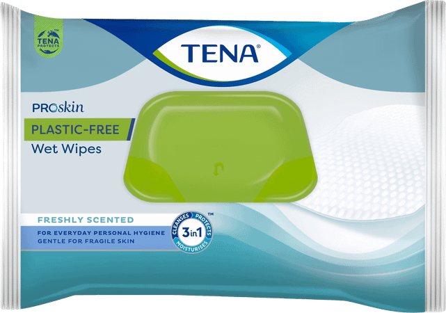 Tena Proskin Plastic Free Wet Wipes 48