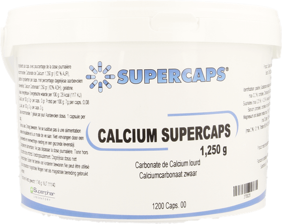 Calcium Carb. SuperCapsule Capsule 1200x1250 mg  -  Superphar
