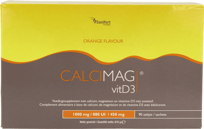 Calcimag Ca1000 mg/d3 880UI/mg 450 mg Orange Sach.90 