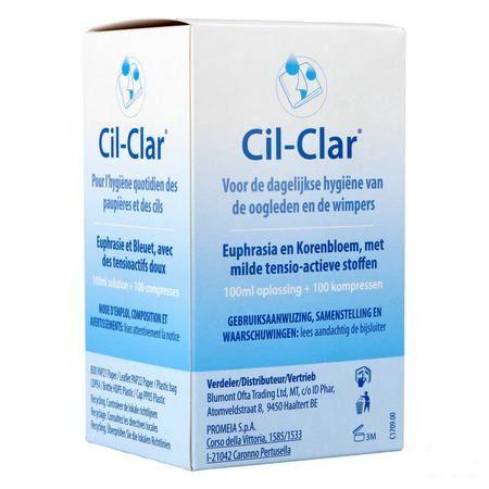 Cil-Clar Hygiene Paupiere 100 ml+Cp 100 