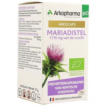 Arkogelules Chardon Marie Bio Caps 150 Nf  -  Arkopharma