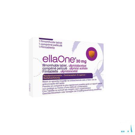 Ellaone 30 mg Filmomhulde Tabletten 1 X 30 mg