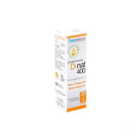 D-Nat 400 Flacon Druppels 20 Ml Physiomance PHY268  -  Therascience