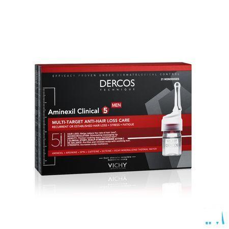 Vichy Dercos Aminexil Clinical 5 Men Ampullen 21x6 ml  -  Vichy
