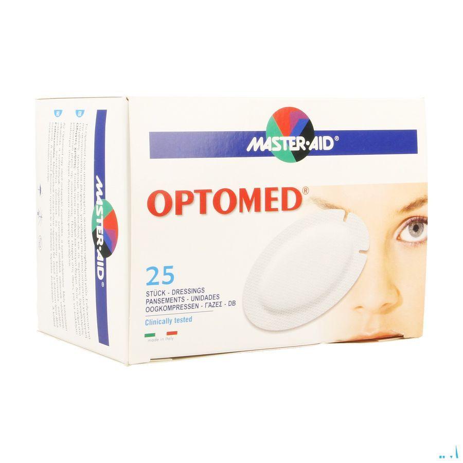 Optomed Oogkompres Adhesive Latexvrij 96x66mm 25 70119
