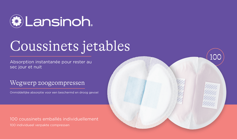 Lansinoh Wegwerpb.Borstkompress.Blue Lock Core 100  -  Lansinoh Laboratories