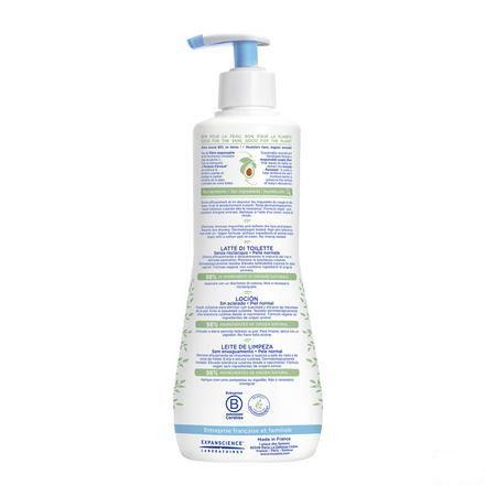 Mustela PS Lait de Toilette sans rincage 500ml avec pompe