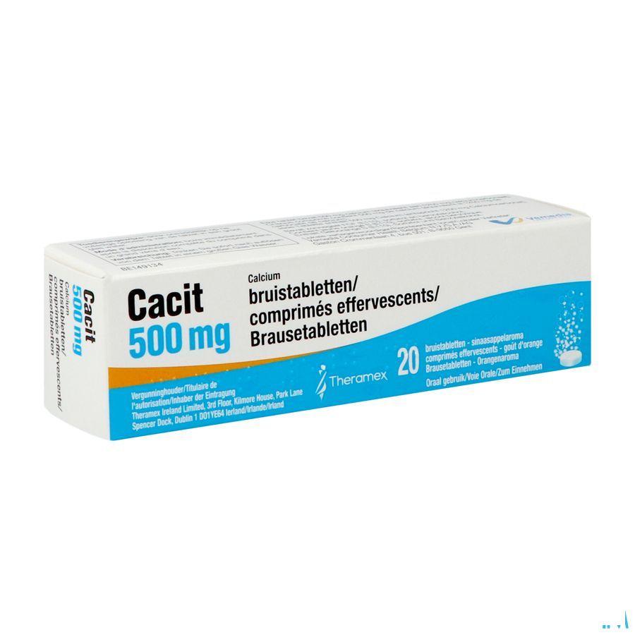 Cacit 500 Bruistabletten Tube 20 X 500 mg