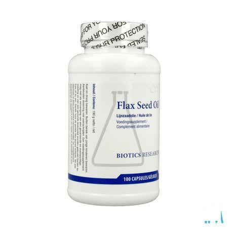 Biotics Flax Seed Oil 100 softgels  -  Energetica Natura