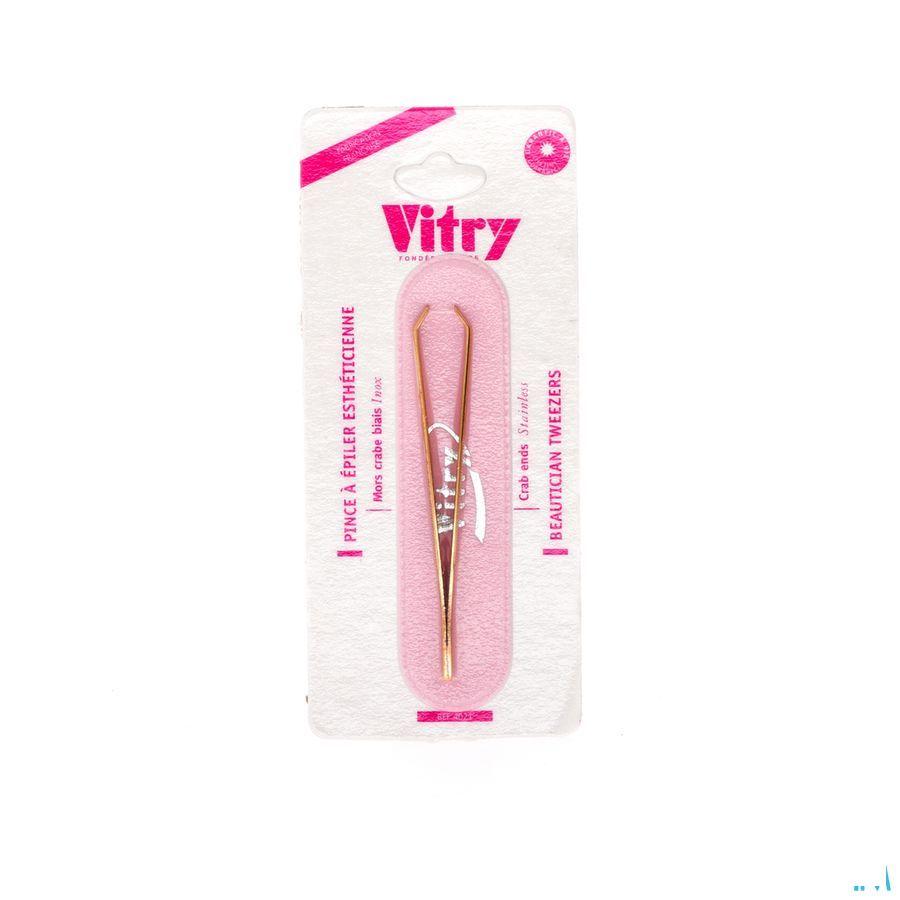 Vitry Prestige Pince Epiler "crabe" Dore 4021  -  Vitry