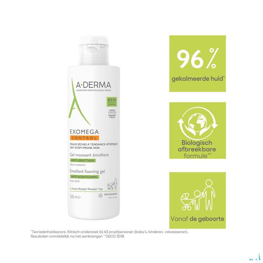 Aderma Exomega Control Gel Emolierend Flacon 500 ml  -  Aderma