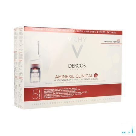 Vichy Dercos Aminexil Clinical 5 Women Ampullen 21x6 ml  -  Vichy