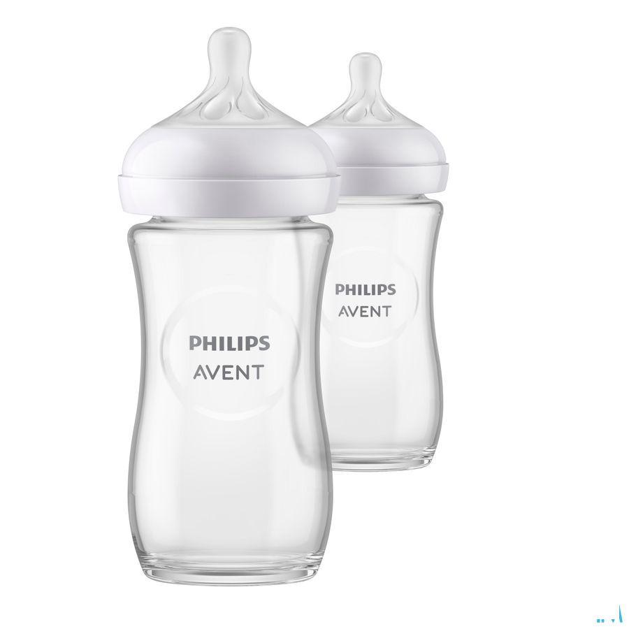 Philips Avent Natural 3.0 Zuigfles Glas Duo2 x 240 ml