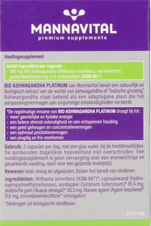 Mannavital Ashwagandha V-Capsule 60