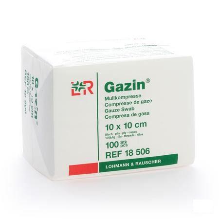 Gazin Kompres Niet steriel 8p 10,0x10,0cm 100 18506  -  Lohmann & Rauscher
