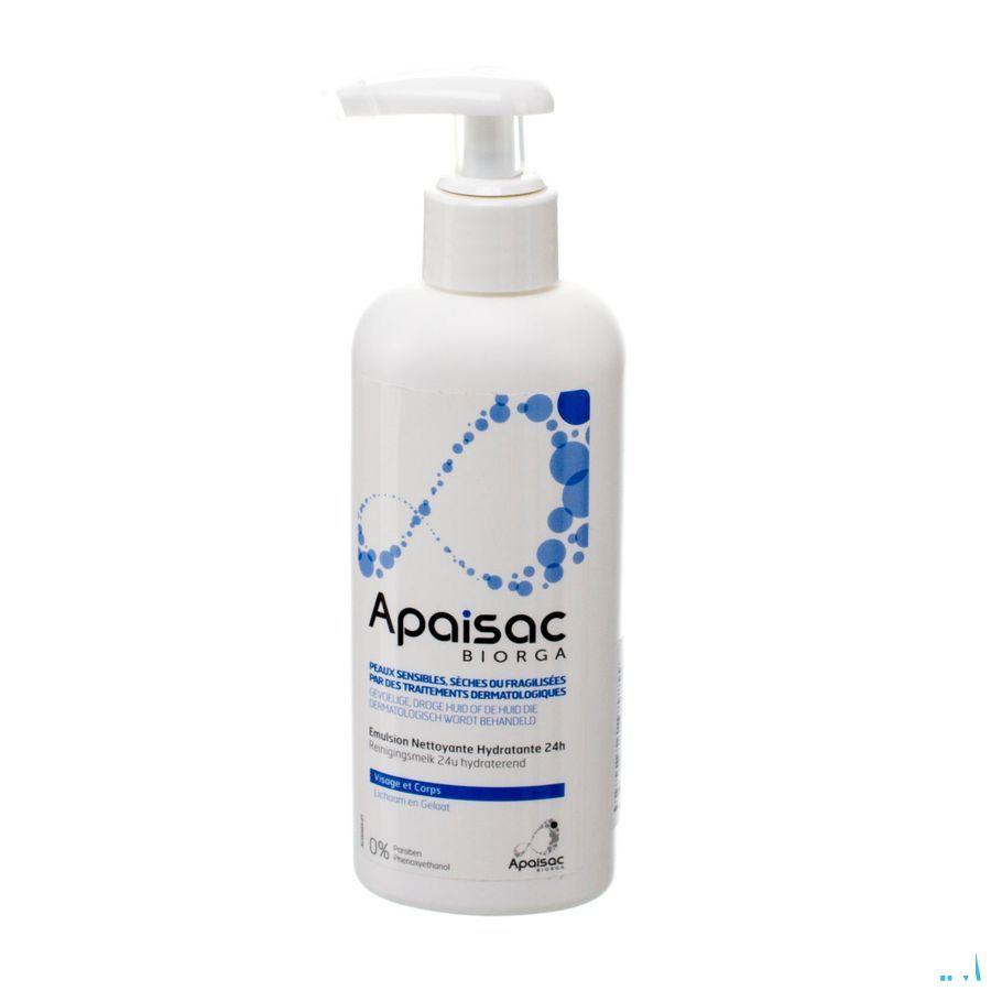 Apaisac Biorga Emuls Nettoyant Hydra. 24h Flacon 200 ml