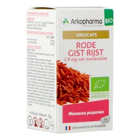 Arkogelules Levure Riz Rouge Bio Caps 45 Nf