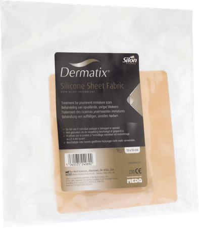 Dermatix Silicone Sheet Fabric Adhesive 13x13cm 1