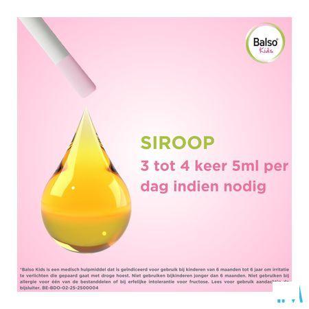 Balso Kids Hoestsiroop Z/Suiker 125ml + Pipet