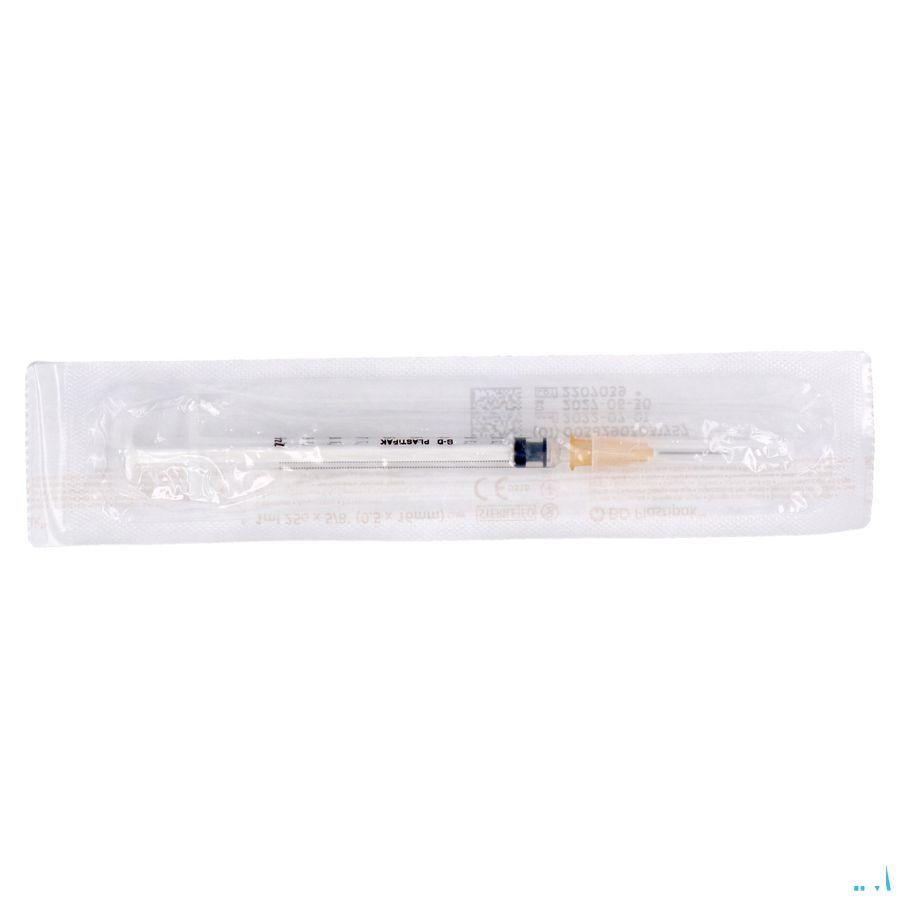 Bd Plastipak Spuit+Nld Tuberc.1  ml 25G 5/8 1 303175