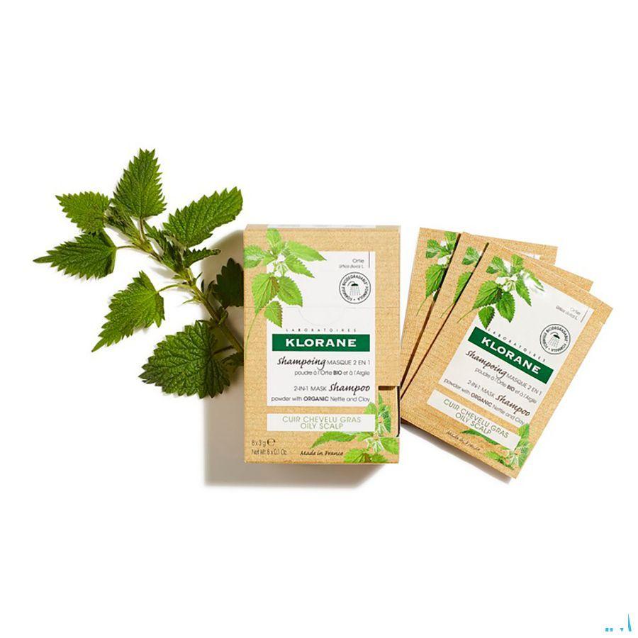 Klorane Capilaire Masker Reinigend Brandnetel 8X3G