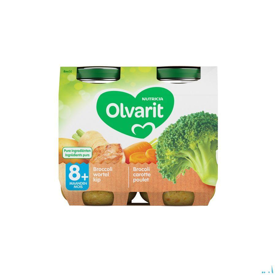 Olvarit Broccoli Wortel Kip 2x200 gr 8m00  -  Nutricia