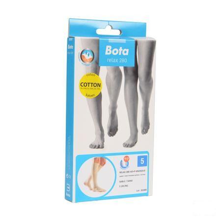 Bota Relax 280 Katoen Korte Kous Zand N5  -  Bota