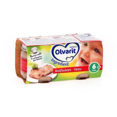 Olvarit Ingredient Kalfsvlees Pot 2x80 gr 123223  -  Nutricia