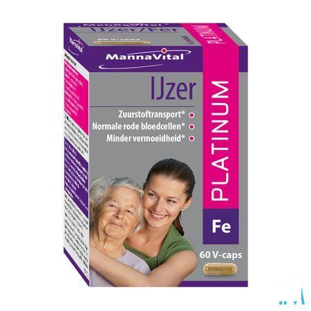 Mannavital Ijzer Platinum V-Capsule 60