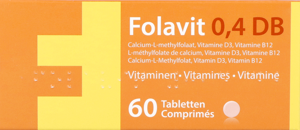 Folavit 0,4 mg Db Tabl 60  -  Kela Pharma