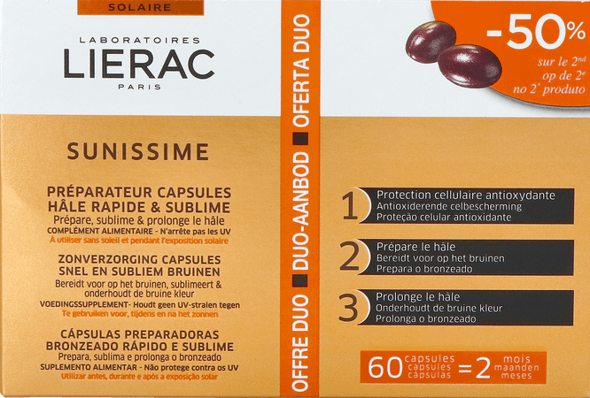 Lierac Sunissime Duo Bronzage Blister Capsule 2x30