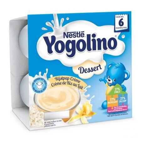 Nestle Yogolino Dessert Rijstpap Creme Riz Au Lait Pot 4x100 gr  -  Nestle