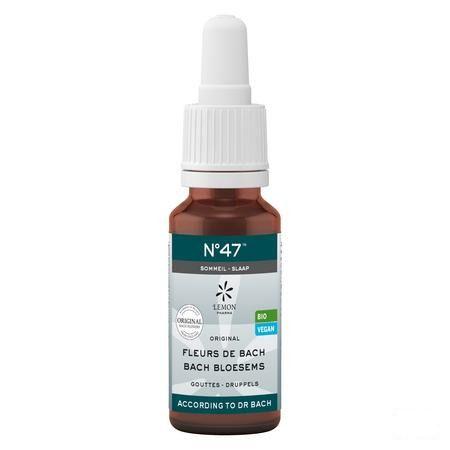 Bachbloesem Bio Nr 47 Druppels Slaap 20 ml  -  Eureka Pharma