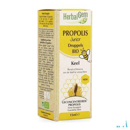 Herbalgem Propolis Junior Bio Fl Gutt 15 ml  -  Herbalgem