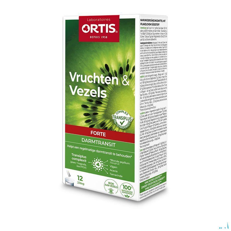 Ortis Vruchten & Vezels Forte Transi+ Comple x 12 x 10 gr