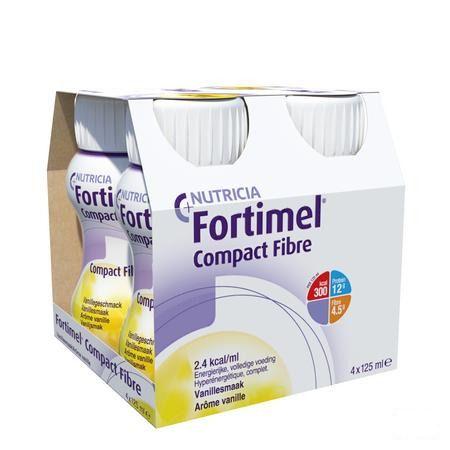 Fortimel Compact Fibre Vanille 4x125 ml  -  Nutricia
