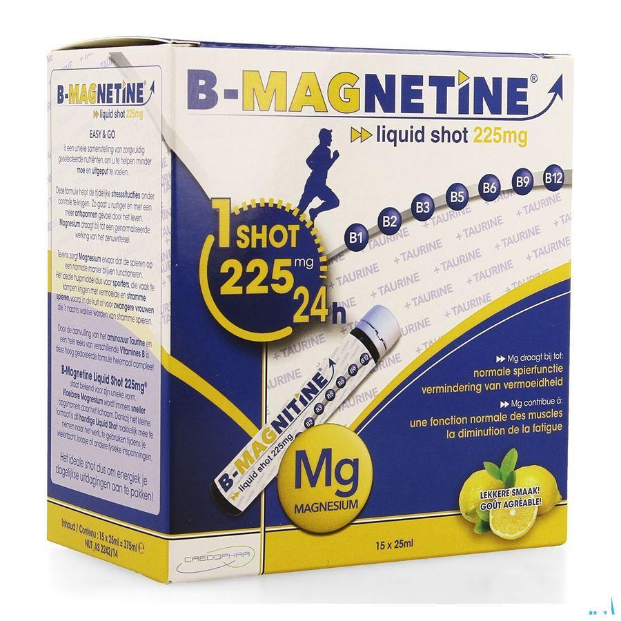 B-magnetine Liquid Shot 225 mg 15x25 ml