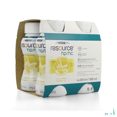 Resource Hp Hc Vanille Fles 4x200 ml  -  Nestle