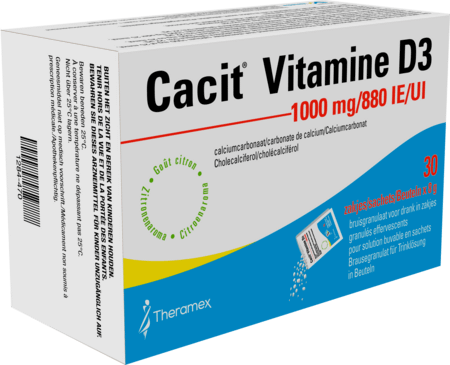 Cacit Vit. D3 1000 mg/880IEBruisgranul. Zakje 30