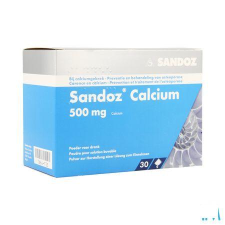 Sandoz Calcium Pulv Sach 30X500 mg