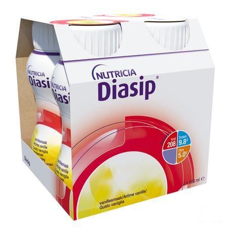 Diasip Vanille Fles 4X200 ml  -  Nutricia