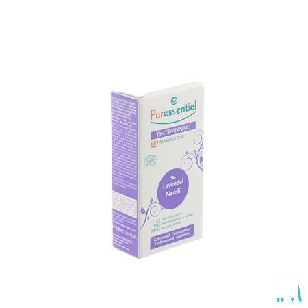 Puressentiel Mass.olie Lavendel-neroli Bio 100 ml  -  Puressentiel