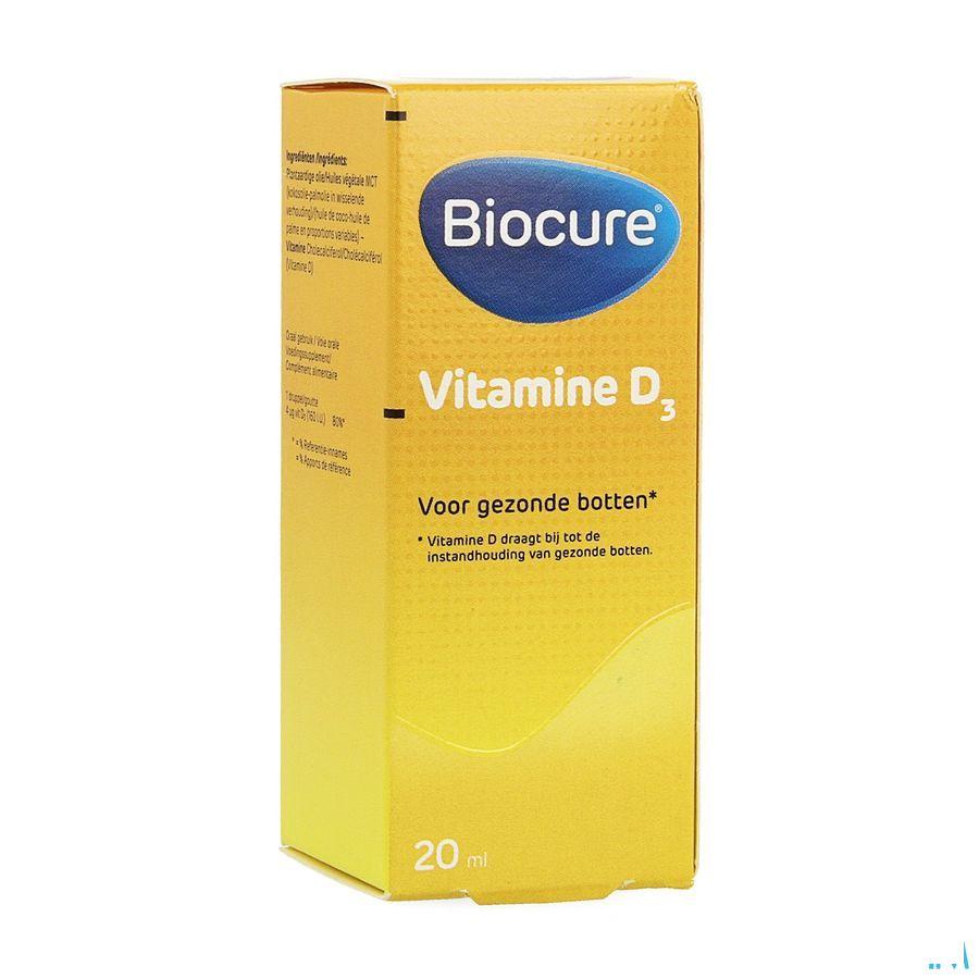 Biocure Vitamine D3 Gutt 20 ml  -  Qualiphar
