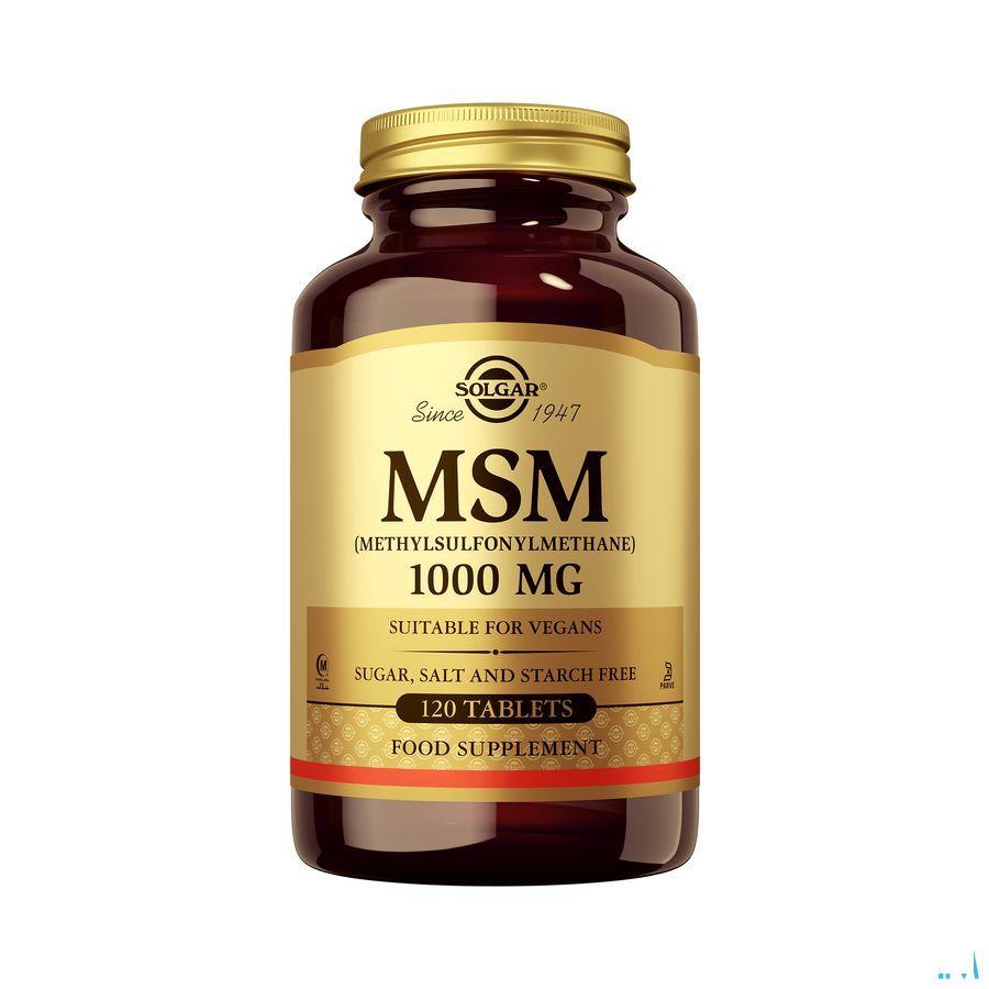 Solgar Msm Comprimes 120x1000 mg  -  Solgar Vitamins