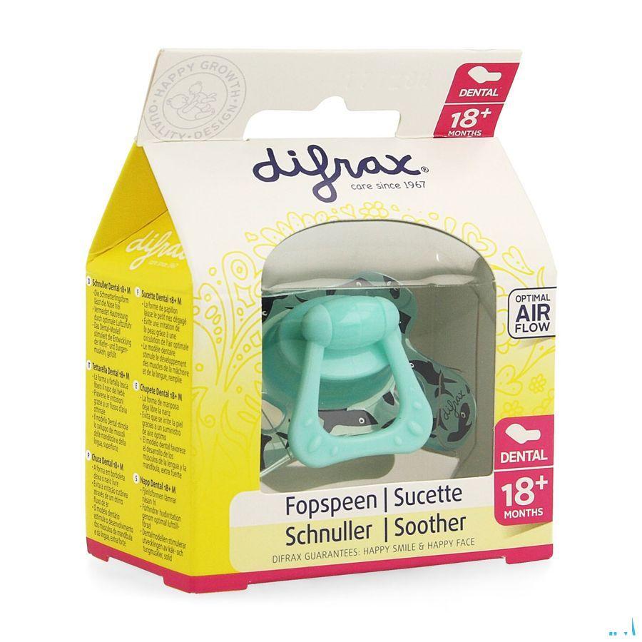 Difrax Fopspeen Sil Dental Xtr Sterk + 18m 342  -  Difrax