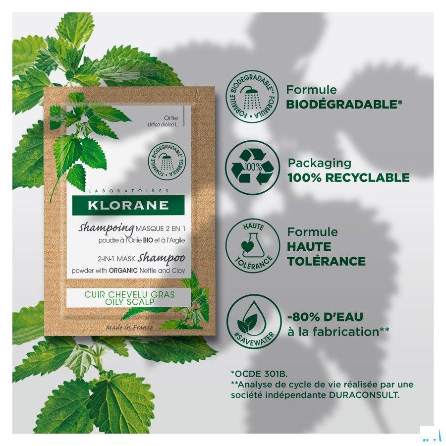 Klorane Capilaire Masque Lavant Ortie 8X3G