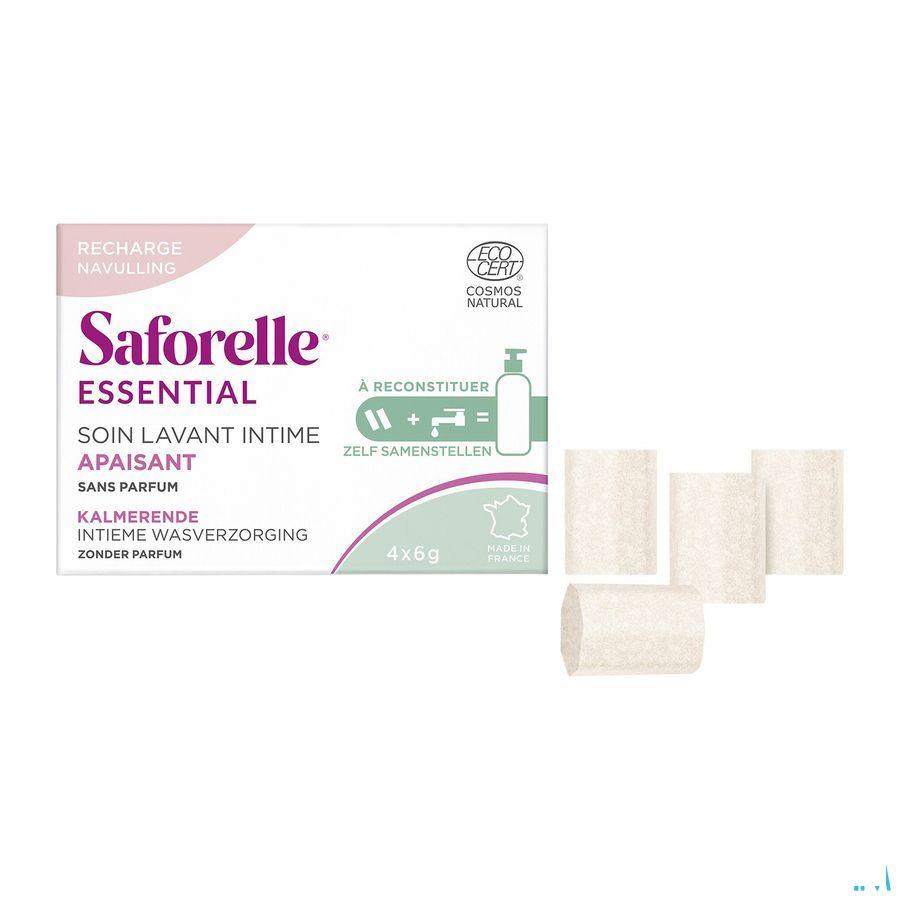 Saforelle Essent. Soin Lav.Int.Apais. Pdr Rech.4 x 6G